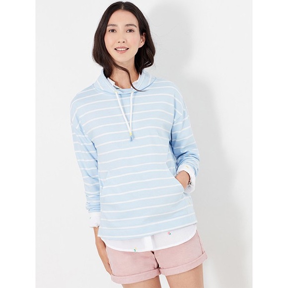 JOULES HARLTON STRIPE FUNNEL NECK SWEATSHIRT - Picture 5 of 7